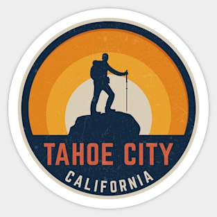 Tahoe City California Hiking Sticker